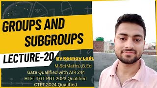 Groups and Subgroups20 for CSIR NET IIT JAM TIFR NBHM BSc MSC UPSC Optional [upl. by Fausta]