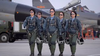 First batch of five female cadet pilots of J11B fighter jet complete solo flight [upl. by Baerman655]