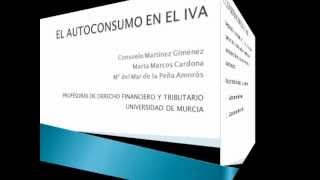 El autoconsumo en el IVA [upl. by Muhcon]