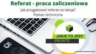 Jak przygotować pracę zaliczeniową referat w Wordzie Pomoc techniczna [upl. by Evan617]