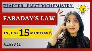 Faraday’s Law of Electrolysis  Electrochemistry  Class 12  Solutions  ISCCBSE  Tapur Omar [upl. by Essej]