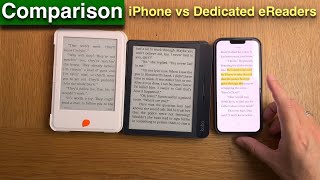 Using the iPhone as an eBook Reader eReader  a comparison with dedicated eink eReaders [upl. by Sands]