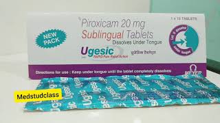 Ugesic piroxicam sublingual tablet complete info [upl. by Caria407]