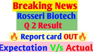 Rossari Biotech Quater 2 Result out 💥 Rossari Biotech share latest news trending viral sharemarke [upl. by Kessia]