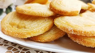 How to Make Sweet amp Crunchy French Palmier Cookies  Easy Recipe [upl. by Oniskey]