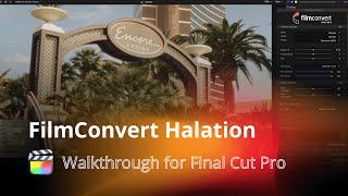 FilmConvert Nitrate Halation Final Cut Pro Tutorial [upl. by Yenahc]