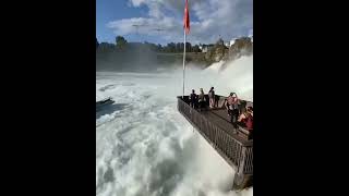 Amazing Waterfall Experience Rheinfall Swiss [upl. by Oilisab]