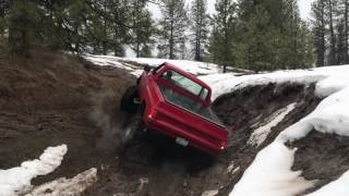 Square body chevy on 38s doing what jeeps do [upl. by Thorley809]