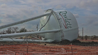 Rowlett Water Tower Demolition Video  February 6 2017 [upl. by Greeley]