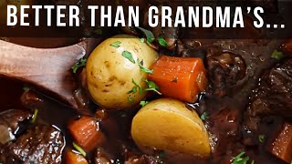 The BEST Dutch Oven Beef Stew Recipe [upl. by Redliw]