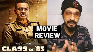 Class Of 83 Movie Review  Bobby Deol  Shahrukh Khan Production [upl. by Aun]