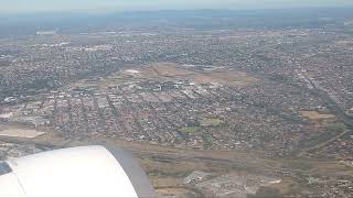 Qantas Airlines Melbourne Tullamarine Airport Take off Run [upl. by Ariamo]