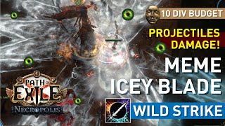 【10 Div FullUnique】MEME Icey Blade Wild Strike is prettygood Full DPS on projectiles 324 [upl. by Aehsila]