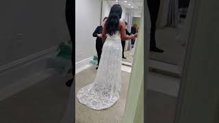 My Kleinfeld’s alterations consultant was the best reception dress wedding bridal love reels [upl. by Anayt]