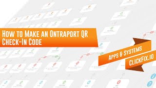 How to Make an Ontraport QR CheckIn Code [upl. by Rodablas]