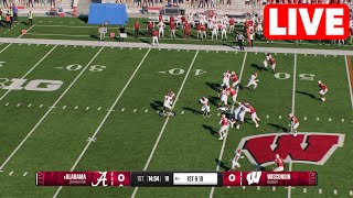 NCAAF LIVE🔴 Alabama Crimson Tide vs Wisconsin Badgers  Week 3 Full Game  2024 College Football 25 [upl. by Noyart171]