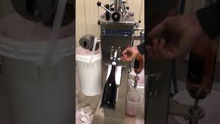 Sparkling Wine methode champenoise Disgorging [upl. by Ahseei]