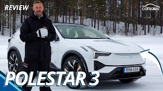 2024 Polestar 3 Review  Big new hightech luxury electric SUV thrashed in the snow [upl. by Kecaj]