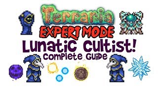 Terraria Lunatic Cultist Expert Guide Drops Boss Fight Treasure Bag Info amp How to Summon [upl. by Xyla]