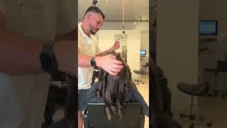 Stylist Danny Souza Creating a Voluminous Blowout stylist hairstyling [upl. by Guidotti]