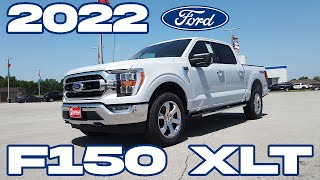 REVIEW  2022 WHITE F150 XLT [upl. by Anauqat489]