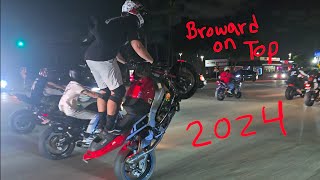 BROWARD ON TOP 2024 FRIDAY NIGHT RIDE RAW VIDEO [upl. by Slotnick]