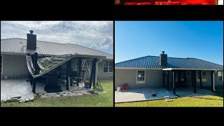 Flat Roof panel Installation Before amp After [upl. by Cheryl]