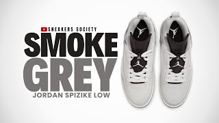 Jordan Spizike Low 2024 SMOKE GREY  DETAILED LOOK  PRICE [upl. by Asirrom]