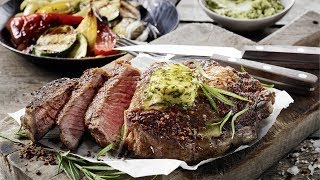 Rezept von Alfons Schuhbeck Steak mit Grillgemüse [upl. by Knick83]