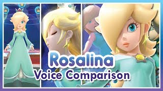 Rosalina Voice Comparison  My Opinion 2007  Present [upl. by Animar]