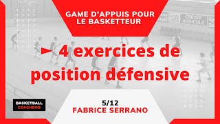 ► 4 exercices de position défensive par Fabrice Serrano [upl. by Enaht]