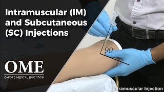 Intramuscular and Subcutaneous Injections  Clinical Skills [upl. by Airdna]