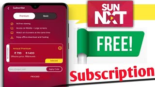 Sun NXT App Free Subscription  Sun NXT App Free Subscription Coupan code [upl. by Alyssa59]