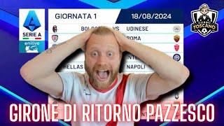 REACTION SORTEGGI SERIE A 2425 Il ritorno inizia col BOTTO [upl. by Anetta]