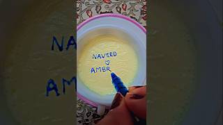 Dedicated to all Naveed ♥️ Ambreen lovers ytshorts teaart artistic song ytchannel Tea ☕️Art 🎨 [upl. by Gnoht]