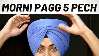 5 Pech Morni Pagg  How To Tie Morni Pagg  65 Meter Pagg  Morni Dastar [upl. by Kannav]