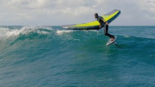 Epic Wing Foiling Conditions Sunshine Coast [upl. by Milford]