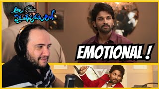 Ala Vaikunthapurramuloo Emotional Climax Scene  Allu Arjun  Trivikram  AVPL Full Movie Reaction [upl. by Kinnon972]