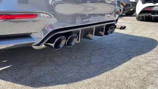 AA Equal Length Resonated Midpipes with stock down pipes and stock ZCP back box muffler exhaust [upl. by Ameehsat]