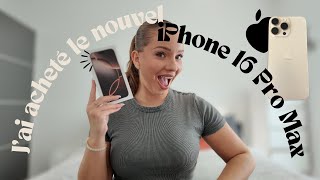 Je vous fais un UNBOXING du nouvel iPhone 16 PRO MAX 📱😎 [upl. by Simmie]