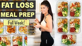 NEW SUPER EASY 1 WEEK MEAL PREP FOR WEIGHT LOSS  Healthy Recipes for Fat Loss [upl. by Etiuqram460]