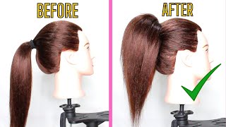 Come fare una coda alta PERFETTA in 1 Minuto  NEW Viral high ponytail VERY EASY tutorial [upl. by Zachary]