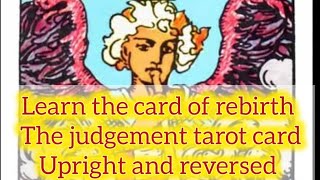 ❤️💯The judgement tarot card meaning upright and reversed tarot learntarot learntarotcards [upl. by Sedecrem469]