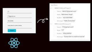 How to store data to firebase database using react JS  save form data to firebase using react JS [upl. by Madalena]