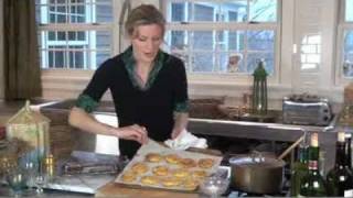 New Tracy Porter Cooking Video Savory Gruyere Crabmeat Palmiers [upl. by Igenia]