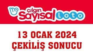 Çılgın Sayısal Loto Çekiliş Sonuçları 13 Ocak 2024 [upl. by Davison351]