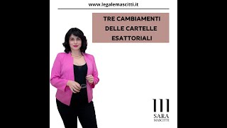 Tre cambiamenti delle cartelle esattoriali [upl. by Fogel70]