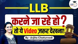 How to Pursue LLB LLB Course Details  LLB Admission 2023  StudyIQ Judiciary [upl. by Murage]