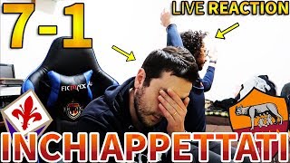 UMILIATI FiorentinaRoma 71 LIVE REACTION [upl. by Sivi]