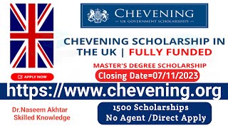 🔥🔥Study in the UK on a fully funded Chevening Scholarship [upl. by Ainer112]